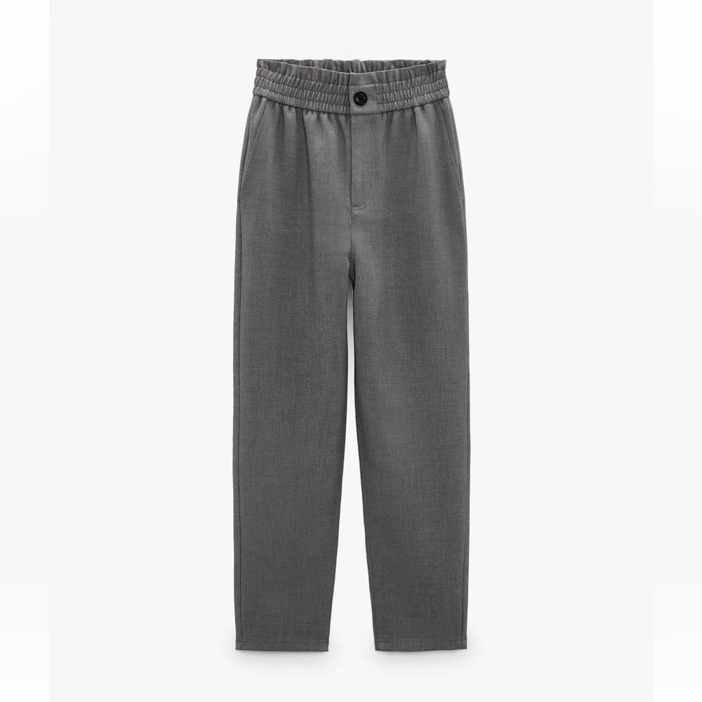 Zara Paperbag Elastic Waist Dress Pants